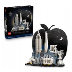 LEGO Architecture 21066 Nowy Jork Wielkie Jabłko, zestaw klocków 18+