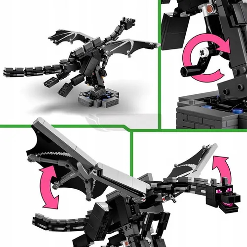 LEGO MINECRAFT 21595 Smok Kresu, zestaw klocków dla dzieci +10 lat