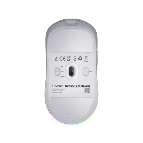 Myszka gamingowa Hator Quasar 3 Wireless Biały