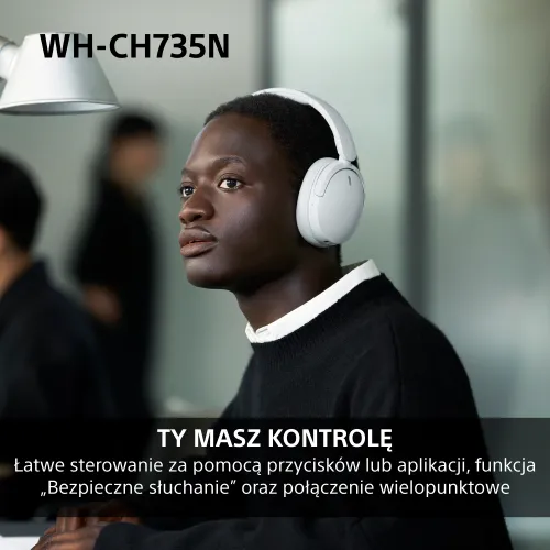 Słuchawki bezprzewodowe Sony WH-CH735N ANC Nauszne Bluetooth 6.0 Czarny