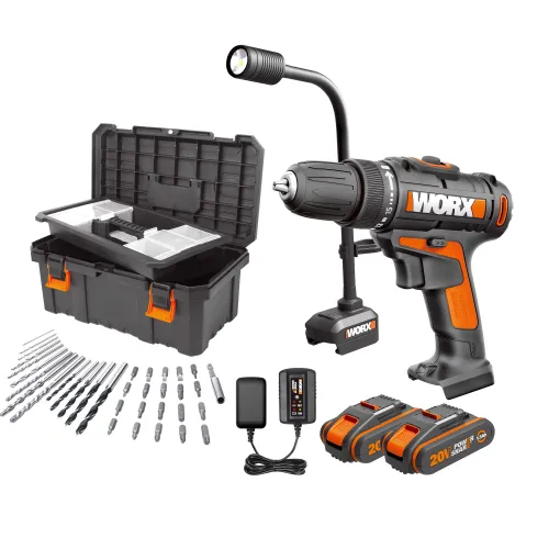 Zestaw elektronarzędzi Worx WX100.9 + WA028.9 + WA3760 + 2 x WA3551.1