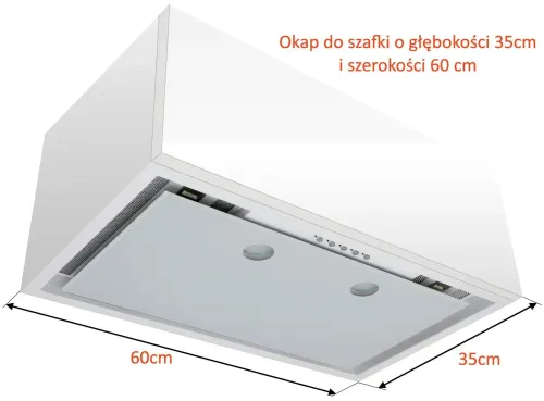 Okap VDB WGS 60/35 Biały