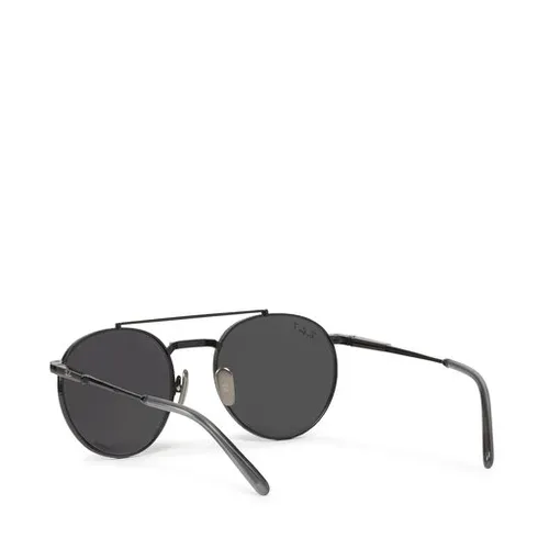 Okulary przeciwsłoneczne Ray-Ban Round II Titanium 0RB8237 3141K8 Black/Polar Dark Grey - Rozmiar (EU) 53