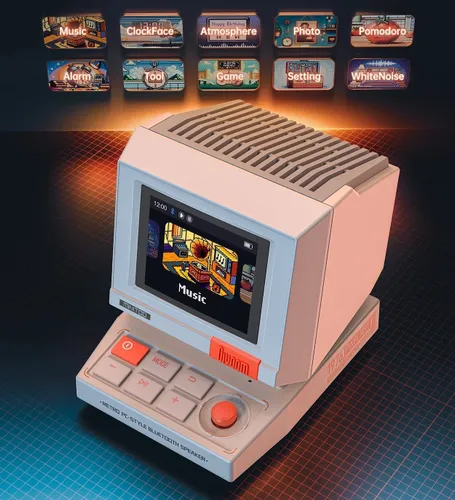 Głośnik mobilny DIVOOM MiniToo Retro Pixel Biały