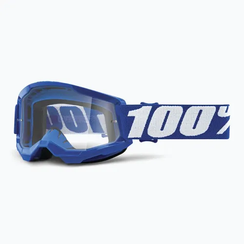 Детские велосипедные очки 100% Strata 2 Junior синие/прозрачные