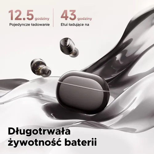 Słuchawki bezprzewodowe Soundpeats Engine4 Dokanałowe Bluetooth 5.3 Czarny