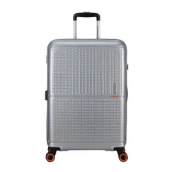 Walizka średnia American Tourister GeoPop - metallic silver