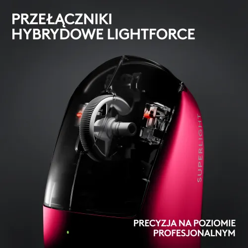 Myszka gamingowa Logitech G Pro X Superlight 2 - różowy