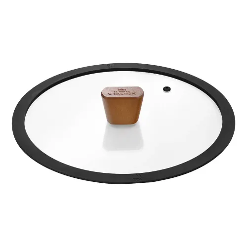 GERLACH Natur 24 cm - patelnia ceramiczna nieprzywierająca z pokrywką