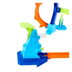 HOT WHEELS STUNT TRACKS ZESTAW Mistrzowski skok na pętli + autko, zestaw +4 JFH36