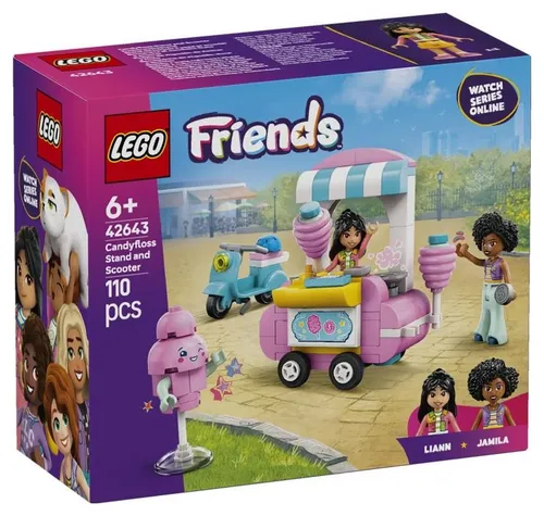 LEGO Friends 42643 Stoisko z watą cukrową i skuter