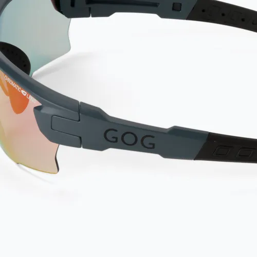 Okulary przeciwsłoneczne GOG Steno C matt grey/black/polychromatic red