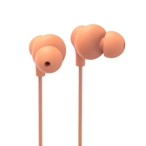 Słuchawki przewodowe Hama Curly Dokanłowe Mikrofon USB-C Pomarańczowy