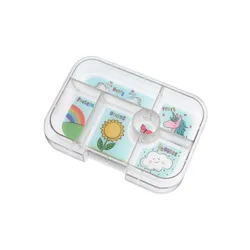 Szczelna średnia śniadaniówka Yumbox Original - lavande purple / unicorn