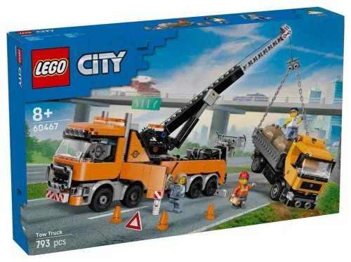 LEGO City 60467 Wóz holowniczy z dźwigiem