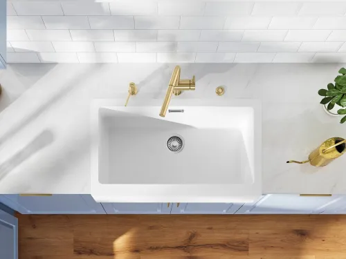 Bateria BLANCO Linus-S 526684 Satynowe złoto