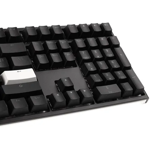 Klawiatura mechaniczna Ducky One 2 Backlit PBT RGB - Cherry MX Speed Silver - czarny