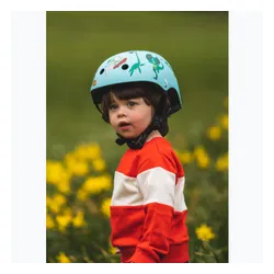 Kask rowerowy dziecięcy Hornit Jurassic turquoise/multicolor