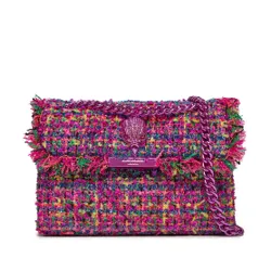 Kurt Geiger 690-Geantă Mini Kensington Din Tweed 2949758609 Fushia Cmb