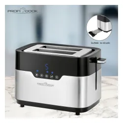 Toster ProfiCook PC-TA 1170 Ruszt do bułek Rozmrażanie 920W