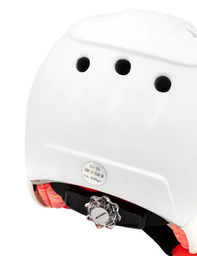 Kask snowboardowy dziecięcy ALPINA CARAT LE VISOR HM white - Rozmiar - S