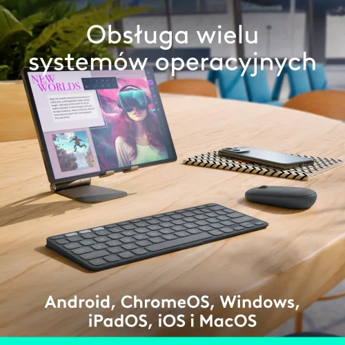 Klawiatura nożycowa Logitech Keys-To-Go 2 Grafitowy