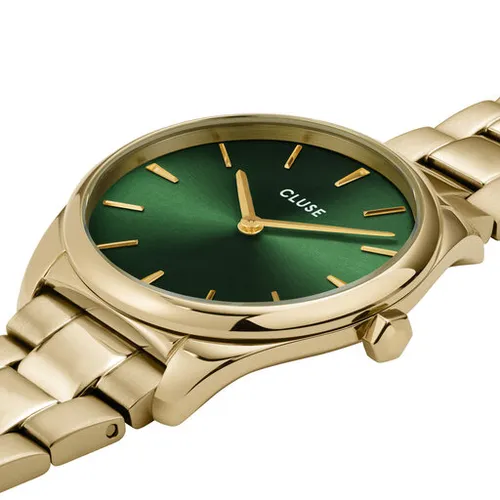 Часы Cluse Féroce Petite Cw11217 Gold / Green