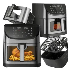 Air Fryer Frytkownica beztłuszczowa EXTRALINK EX.97676  8l z 10 automatycznymi programami i okienkiem do obserwacji postępów gotowania