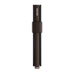 Portfel kieszonkowy RFID Secrid Bandwallet Matte - steel blue / brown