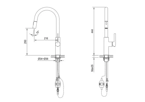 Bateria Globalo Divio Miedziany Mosiądz/Pvd