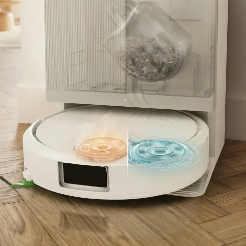 Robot sprzątający iRobot Roomba 415 Combo Funkcja mopowania Stacja oczyszczająca Tworzenie mapy pomieszczenia 70dB Biały