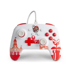 Pad PowerA Enhanced Mario Red & White do Nintendo Switch Przewodowy