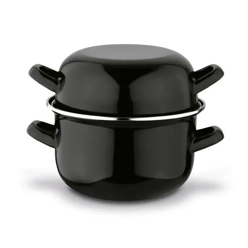 Garnek emaliowany do muli małż i owoców morza Tadar 2w1