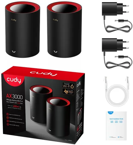 Router CUDY M3000 2.4 / 5 GHz (DualBand), Wi-Fi Mesh