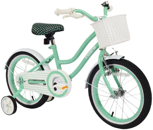 Rower dziecięcy INDIANA Pretty 16 cali dla dziewczynki Miętowy