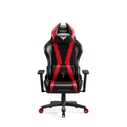 Fotel Diablo Chairs X-Horn 2.0 Small do 90kg Skóra ECO Czarno-czerwony