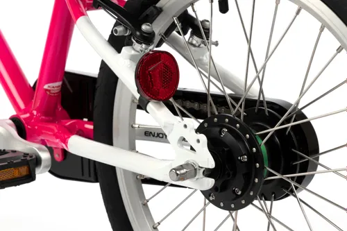 Rower dziecięcy KARBON Superlight Automatic 18 cali dla dziewczynki Różowy