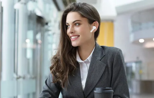 Słuchawki dokanałowe EARFUN Air Pro 4 TWS ANC Perłowy