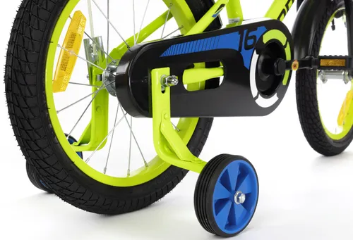 Rower dziecięcy INDIANA Rock Kid 16 cali dla chłopca Limonkowy 2024
