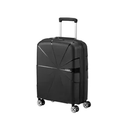 Walizka mała poszerzana American Tourister StarVibe - black