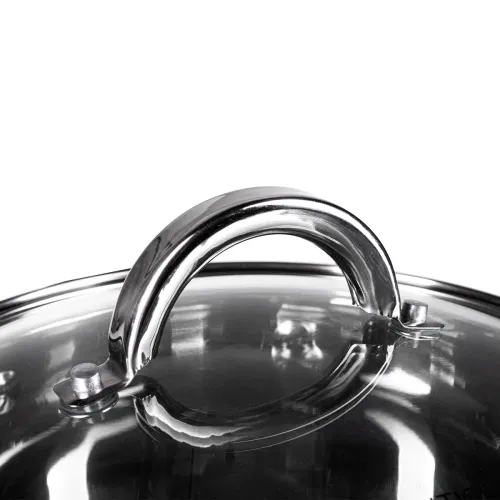 AMBITION Berry 2,5 l srebrny - garnek ze stali nierdzewnej z pokrywką