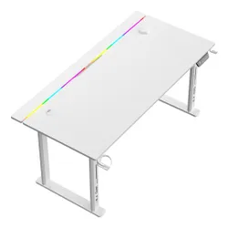 Biurko gamingowe COBRA Electra S CRF1622ELWHRGB Biały