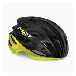 Kask rowerowy MET Estro Mips black/lime yellow metallic matt glossy