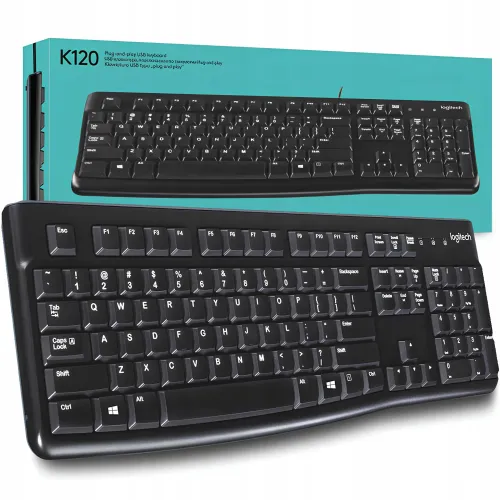 Klawiatura membranowa Logitech K120 Corded Keyboard Czarny