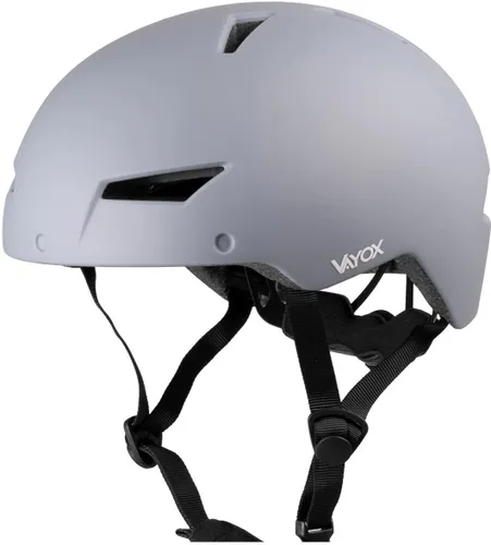 Kask rowerowy VAYOX Street VA0423GREM Szary Miejski z lampką (rozmiar M)