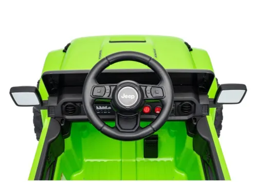 Auto Na Akumulator Jeep Rubicon 2X200W 24V Eva Skóra LED Pilot Radio MP3