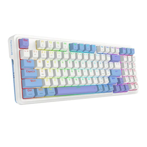 Klawiatura mechaniczna Redragon K664WBP-RGB-PRO Gloria Pro Biało-niebieski