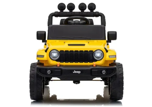 Auto Na Akumulator Jeep Rubicon 2X200W 24V Eva Skóra LED Pilot Radio MP3