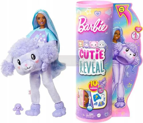 BARBIE CUTIE REVEAL LALKA PRZEBRANIU PIESKA pudelka HKR05
