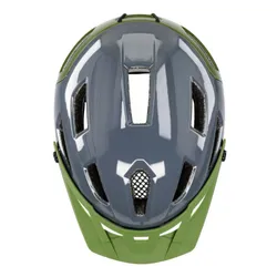 Kask rowerowy KROSS Adventuro Pro Szaro-zielony MTB (rozmiar M)